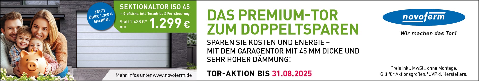 Novoferm Aktionsbanner