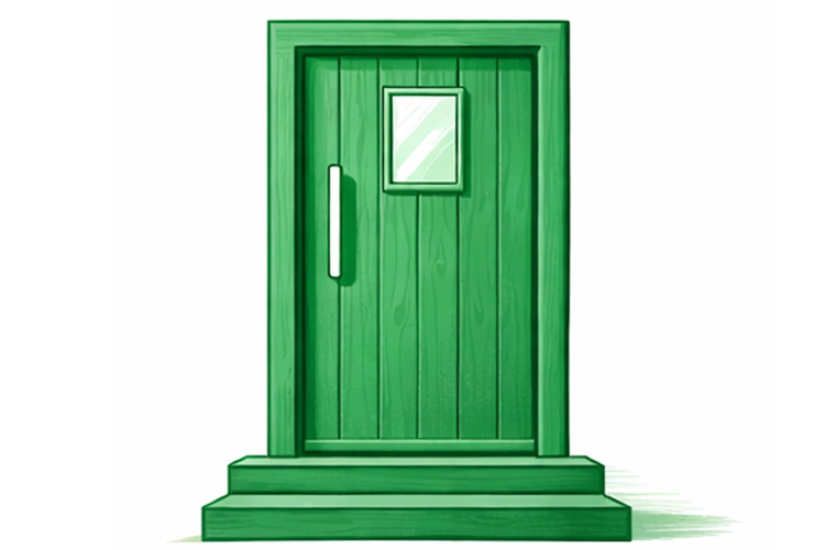 Illustration Haustür